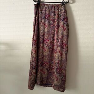 Sharon Young Resort Wear Pink and Red Maxi Pencil Skirt